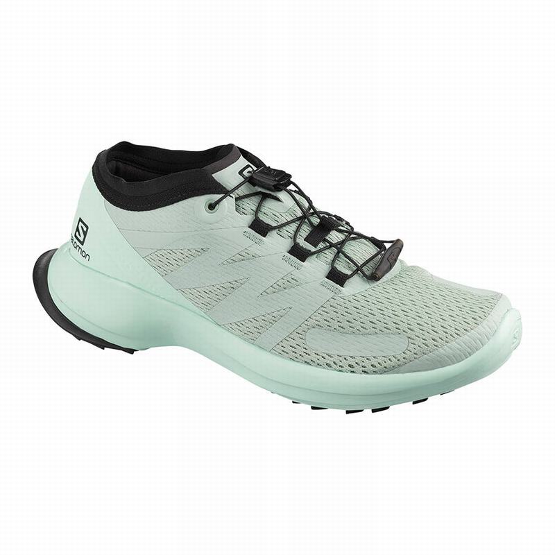 SALOMON SENSE FLOW W Philippines - Women's Trail Running Shoes - Light Turquoise/Black | 950671-VEU